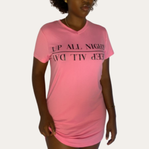 All Nighter Sleep Dress - Pink