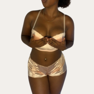 Secret Desires Satin Set - Rose