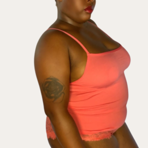 Written In Lace Shorts Set - Coral