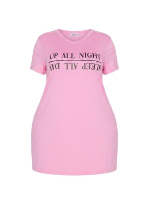 All Nighter Sleep Dress - Pink