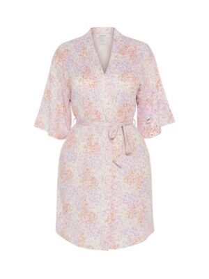 Floral Fantasy Robe - Coral