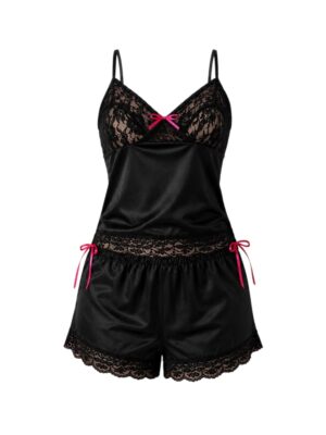 Home Body Satin Set - Black