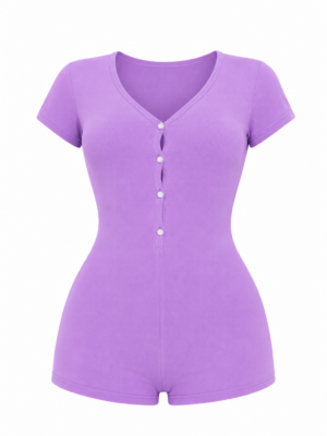 Spend Dat Money PJ Romper - Purple
