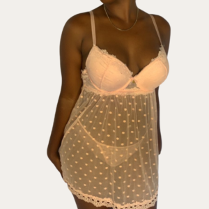 Daydreaming Mesh Babydoll - Blush