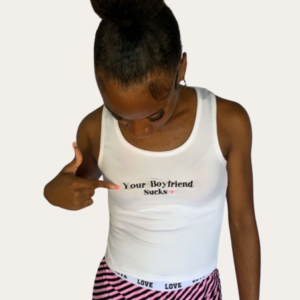 Your Boyfriend Sucks Boyshorts Set - Pink/Combo