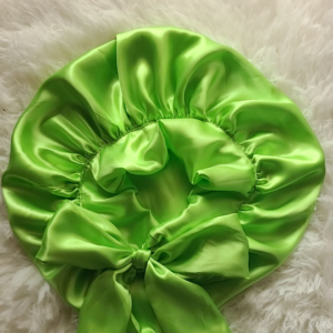Double Layer Satin - Lime Green