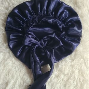 Double Layer Satin - Navy Blue