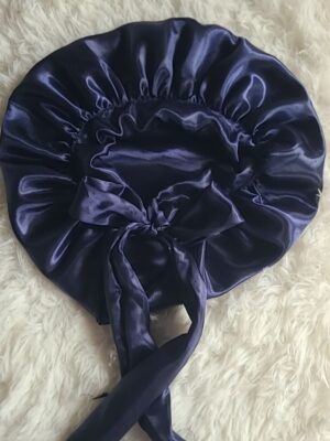 Double Layer Satin - Navy Blue