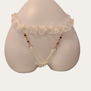 Your Addiction Crotchless Panty - White