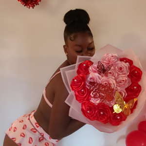 Lips On Me Satin Shorts & Bralette Set - Pink/Combo