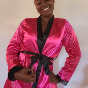 Home Body Sarin Robe - Hot Pink