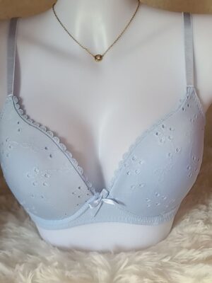 Palette Cotton Bra - Light Blue