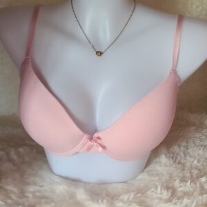 Ribbed Cotton Bra - Pink