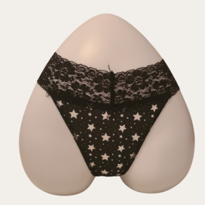 Meet Me In The Stars Thong - Black/White