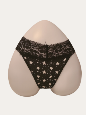 Meet Me In The Stars Thong - Black/White