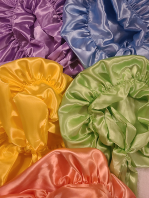 Double Layer Satin Bonnet - Pastel