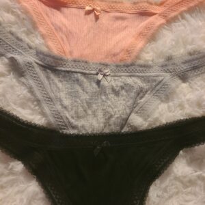 Cotton Ribbed Thong Panty - Assorted