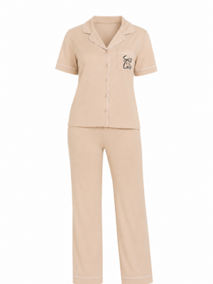 Highly Pampered PJ Pants Set - Mocha